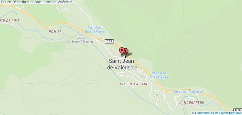 plan défibrillateurs Saint-Jean-de-Valériscle