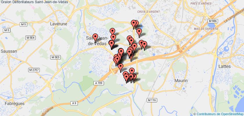 plan défibrillateurs Saint-Jean-de-Védas