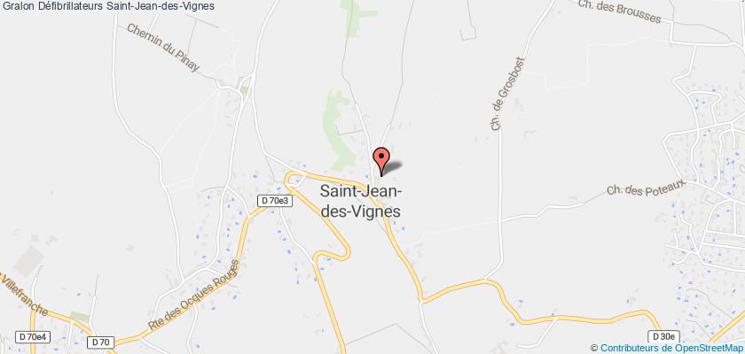 plan défibrillateurs Saint-Jean-des-Vignes