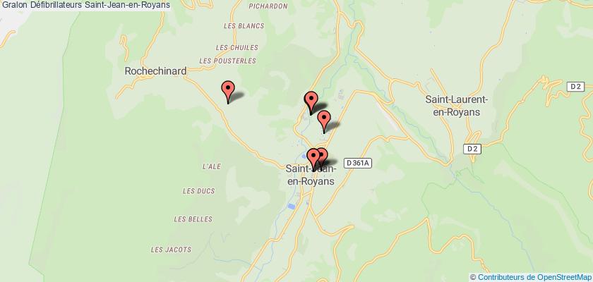 plan défibrillateurs Saint-Jean-en-Royans