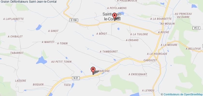 plan défibrillateurs Saint-Jean-le-Comtal