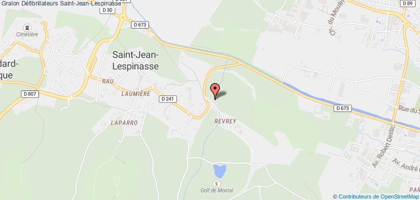 plan défibrillateurs Saint-Jean-Lespinasse