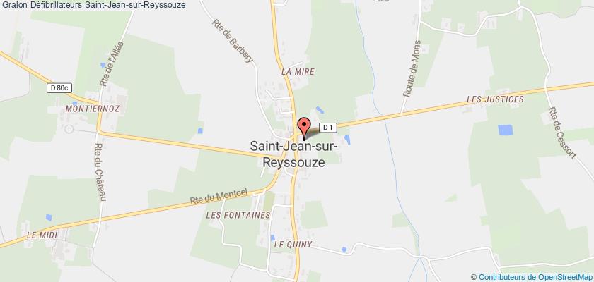 plan défibrillateurs Saint-Jean-sur-Reyssouze