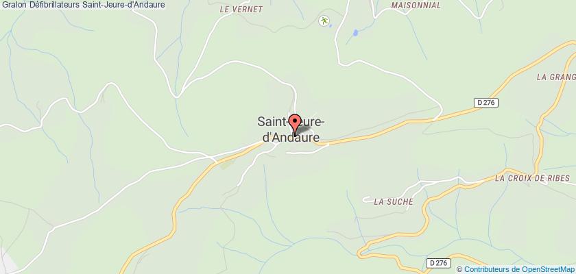 plan défibrillateurs Saint-Jeure-d'Andaure