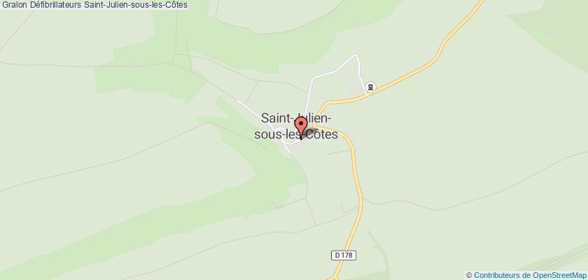 plan défibrillateurs Saint-Julien-sous-les-Côtes