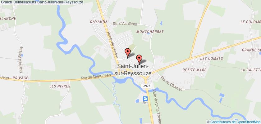 plan défibrillateurs Saint-Julien-sur-Reyssouze