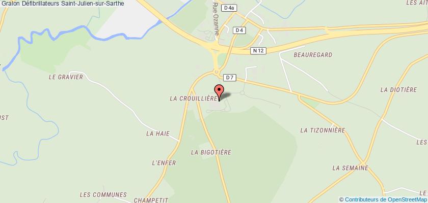plan défibrillateurs Saint-Julien-sur-Sarthe