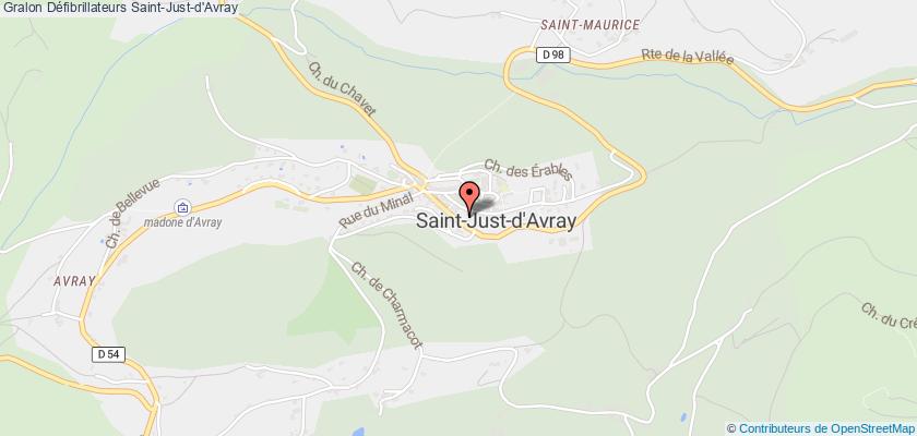 plan défibrillateurs Saint-Just-d'Avray