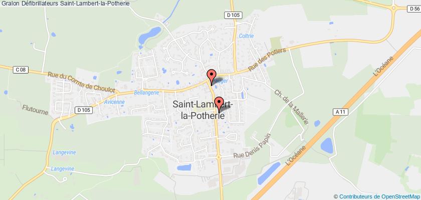 plan défibrillateurs Saint-Lambert-la-Potherie