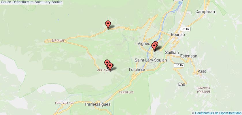 plan défibrillateurs Saint-Lary-Soulan