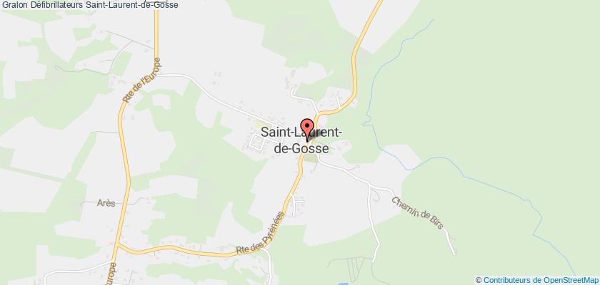 plan défibrillateurs Saint-Laurent-de-Gosse