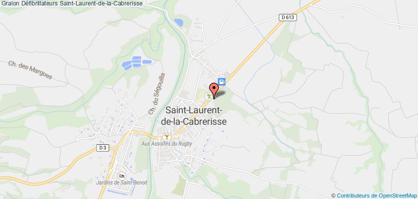 plan défibrillateurs Saint-Laurent-de-la-Cabrerisse