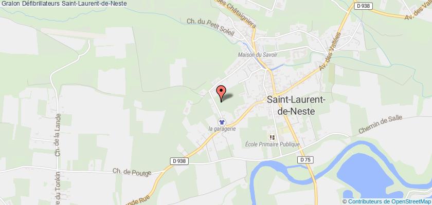 plan défibrillateurs Saint-Laurent-de-Neste