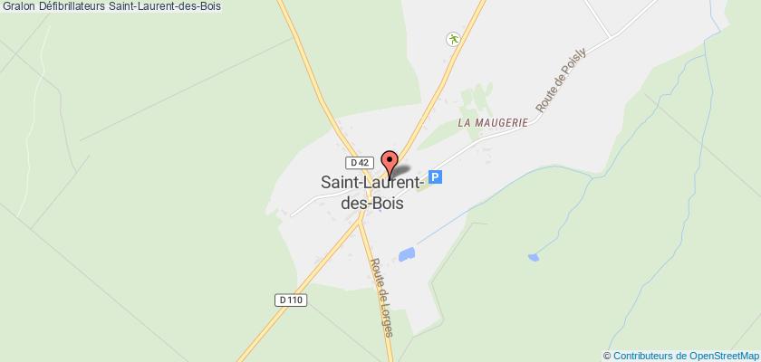 plan défibrillateurs Saint-Laurent-des-Bois