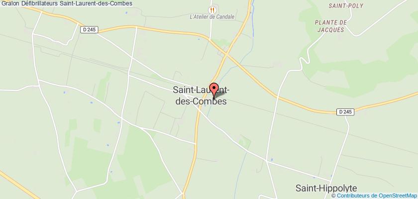 plan défibrillateurs Saint-Laurent-des-Combes
