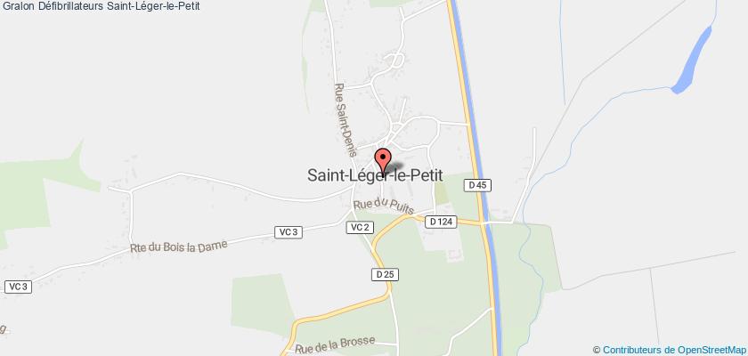plan défibrillateurs Saint-Léger-le-Petit
