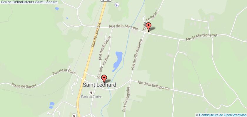 plan défibrillateurs Saint-Léonard