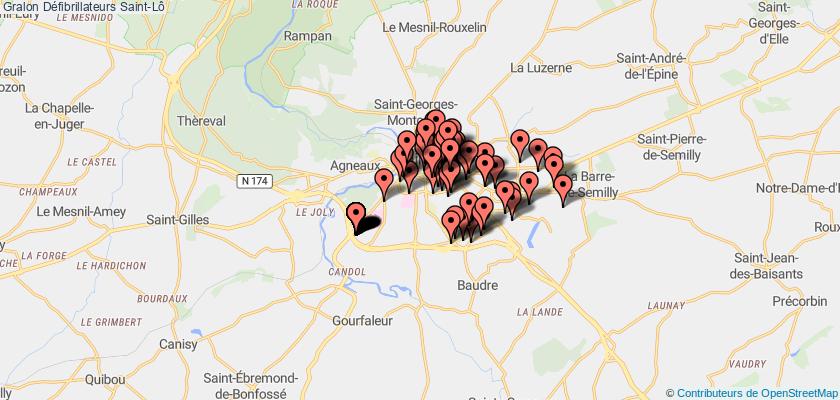 plan défibrillateurs Saint-Lô