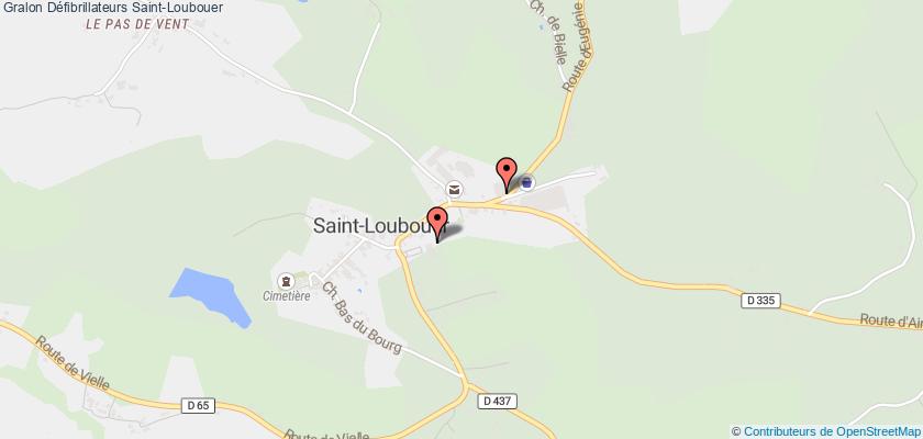 plan défibrillateurs Saint-Loubouer