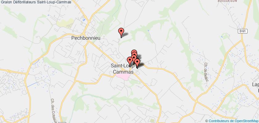 plan défibrillateurs Saint-Loup-Cammas