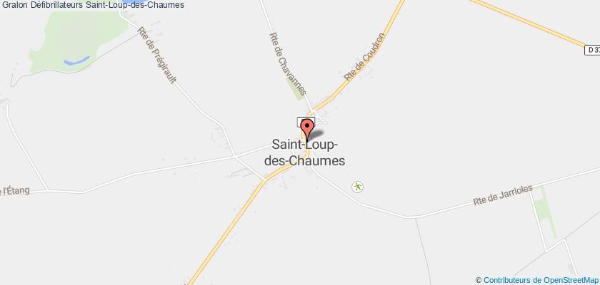 plan défibrillateurs Saint-Loup-des-Chaumes