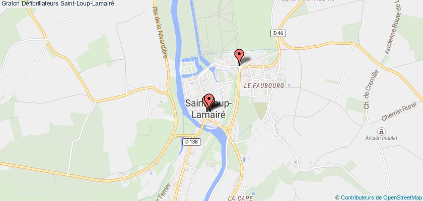 plan défibrillateurs Saint-Loup-Lamairé