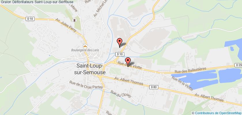 plan défibrillateurs Saint-Loup-sur-Semouse