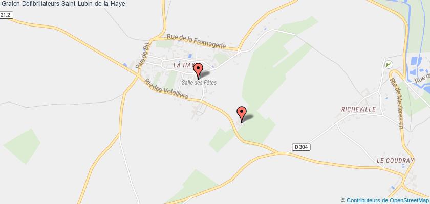 plan défibrillateurs Saint-Lubin-de-la-Haye