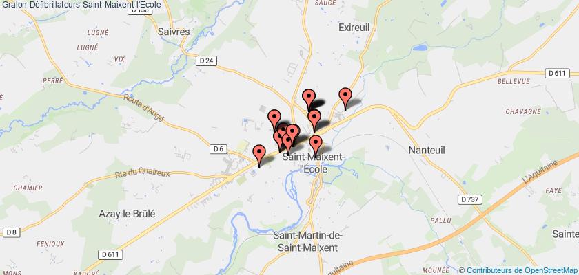 plan défibrillateurs Saint-Maixent-l'Ecole