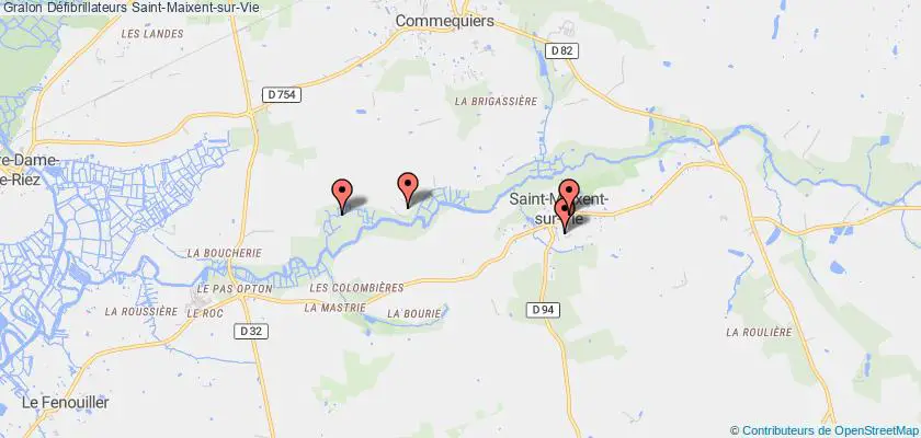 plan défibrillateurs Saint-Maixent-sur-Vie