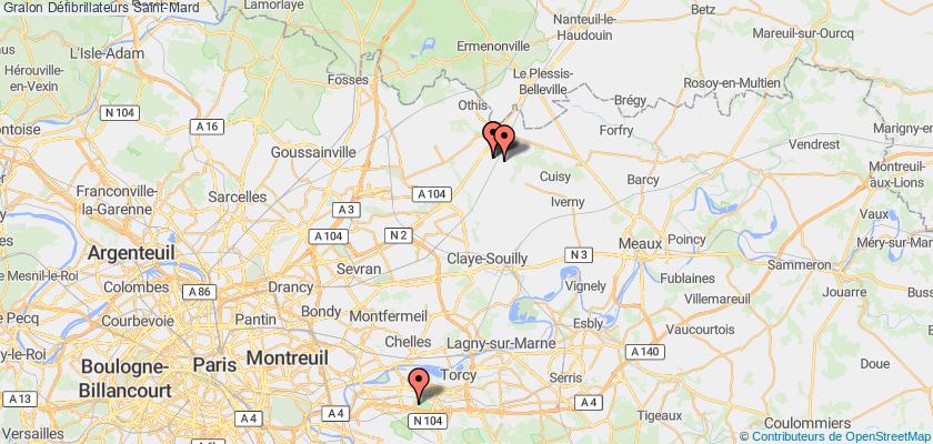 plan défibrillateurs Saint-Mard