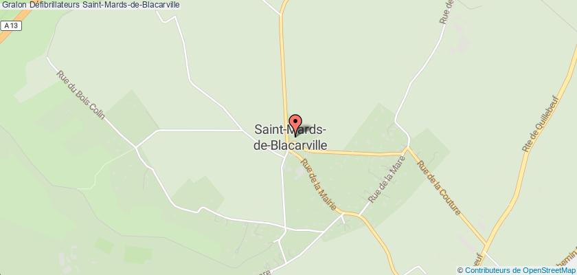 plan défibrillateurs Saint-Mards-de-Blacarville
