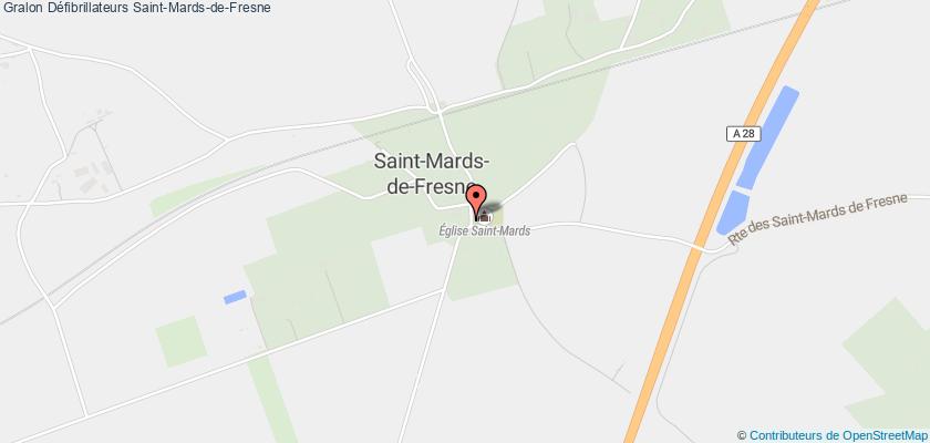 plan défibrillateurs Saint-Mards-de-Fresne