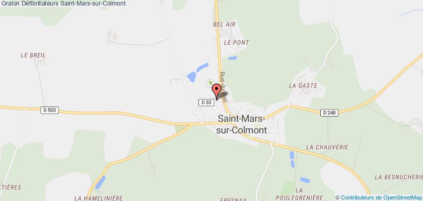 plan défibrillateurs Saint-Mars-sur-Colmont