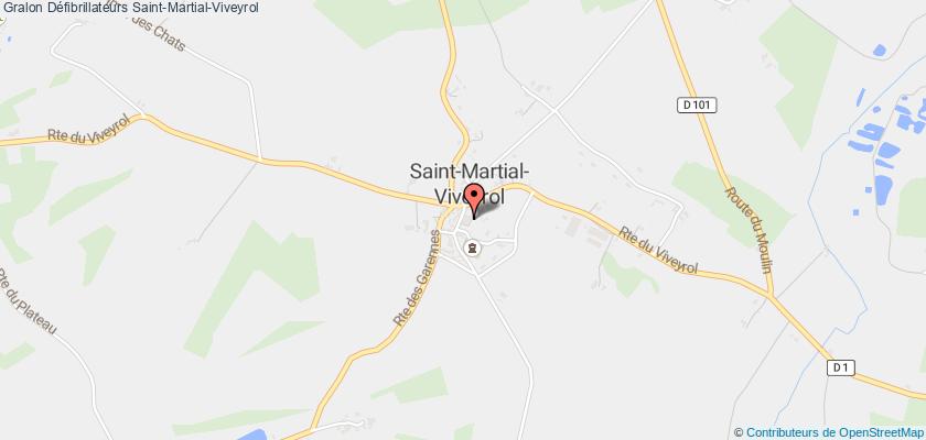 plan défibrillateurs Saint-Martial-Viveyrol