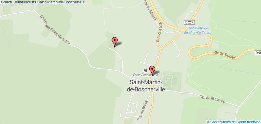 plan défibrillateurs Saint-Martin-de-Boscherville