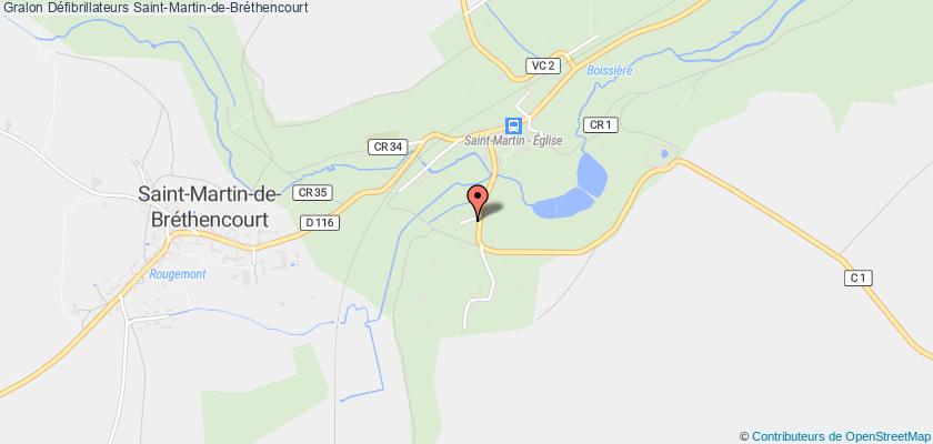 plan défibrillateurs Saint-Martin-de-Bréthencourt