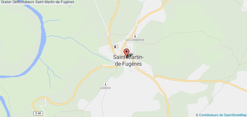 plan défibrillateurs Saint-Martin-de-Fugères