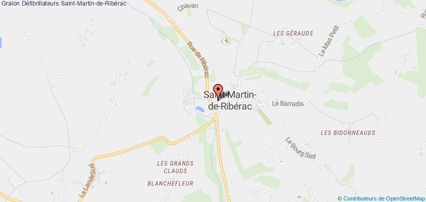 plan défibrillateurs Saint-Martin-de-Ribérac