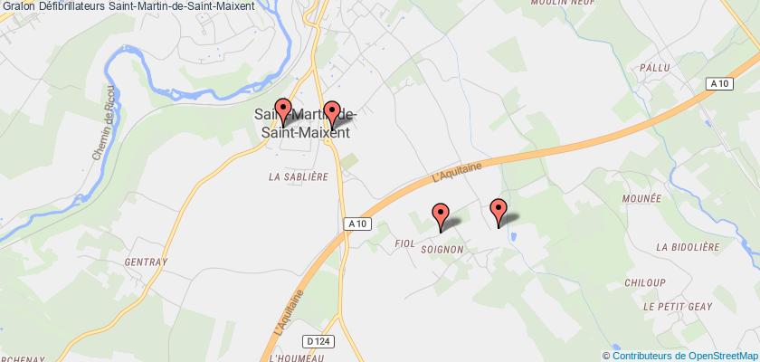 plan défibrillateurs Saint-Martin-de-Saint-Maixent