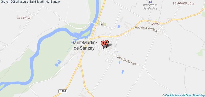 plan défibrillateurs Saint-Martin-de-Sanzay