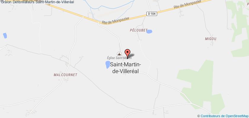 plan défibrillateurs Saint-Martin-de-Villeréal