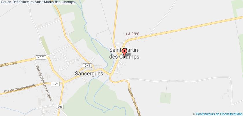 plan défibrillateurs Saint-Martin-des-Champs