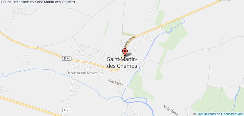 plan défibrillateurs Saint-Martin-des-Champs