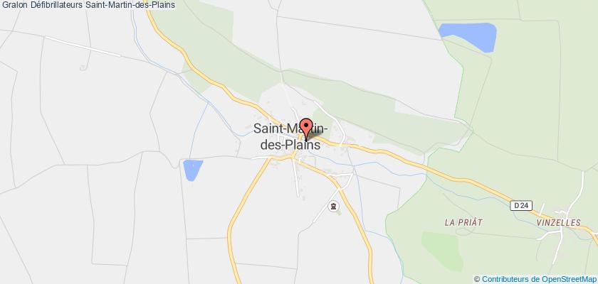 plan défibrillateurs Saint-Martin-des-Plains