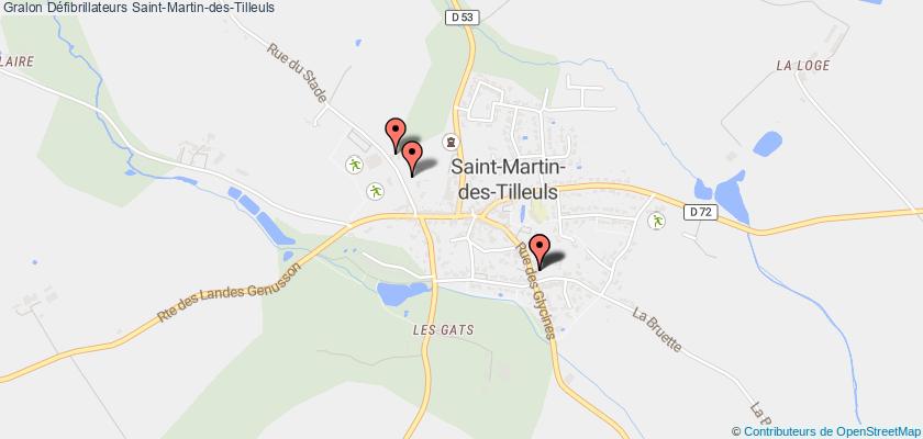 plan défibrillateurs Saint-Martin-des-Tilleuls