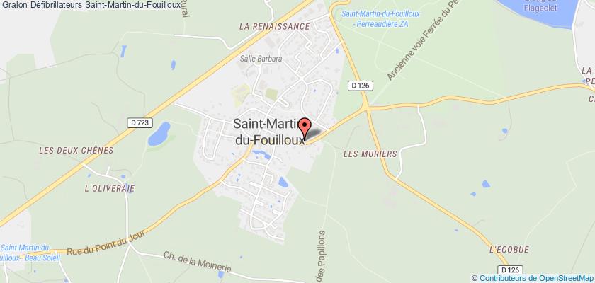 plan défibrillateurs Saint-Martin-du-Fouilloux