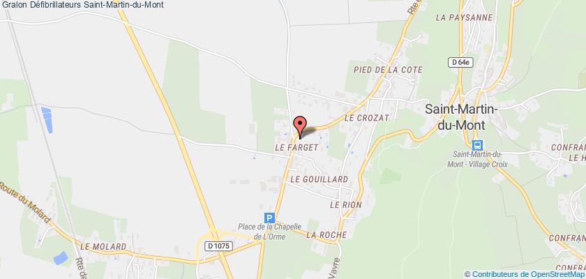 plan défibrillateurs Saint-Martin-du-Mont