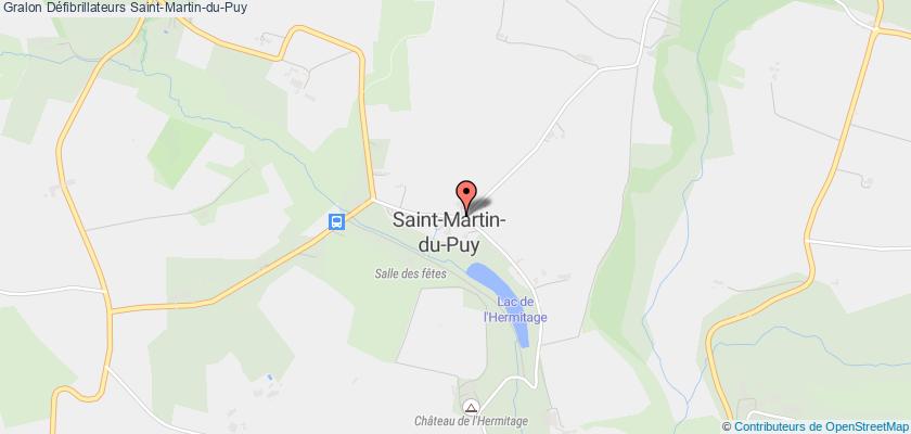 plan défibrillateurs Saint-Martin-du-Puy