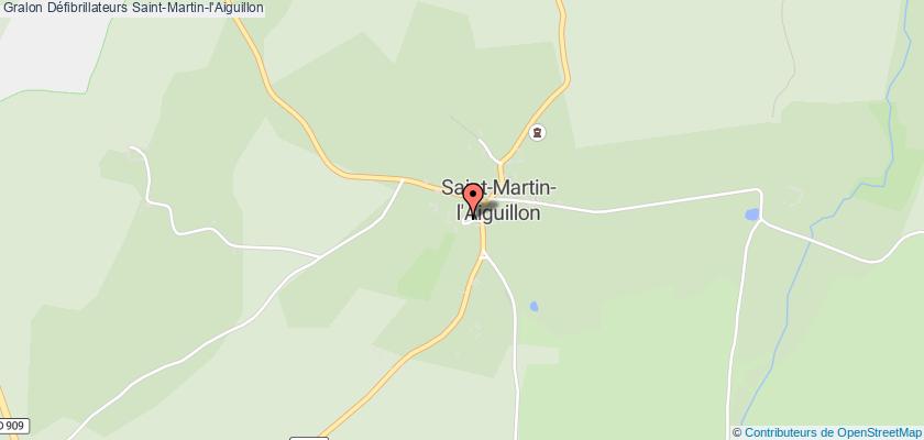plan défibrillateurs Saint-Martin-l'Aiguillon